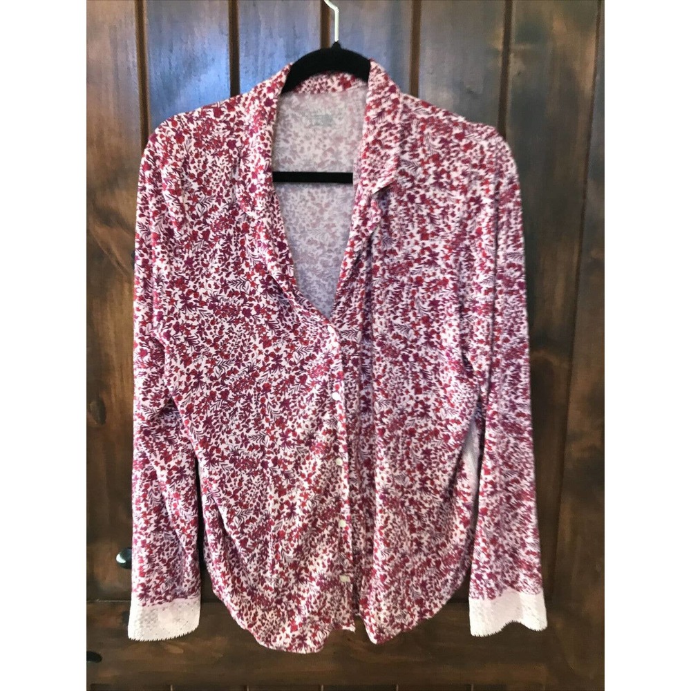 Victoria’s Secret Women Large House Lounge Bed Sleep Top Bottom Set Red Pink
